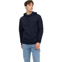 JACK & JONES Herren Hoodie Kapuzenpullover JJEBRADLEY- Relaxed Fit S-XXL, Größe:XL, Farbe:Navy Blazer - XL