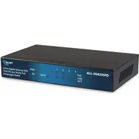 Allnet ALL-SG8205PD Unmanaged, L2. Gigabit Switch 4+1 Port PoE-Funktion