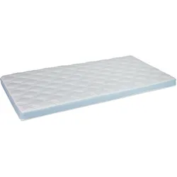 Dormir Matratze für Baby & Kinder 60 x 120cm , Höhe 8cm , Anpassung durch atmungsaktivem Komfortschaum , Allergiker geeignet , Blau