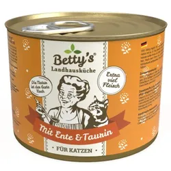 Betty's Landhausküche mit Ente & Taurin 6 x 200g für Katze