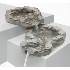 esotec Bachlaufschalen-Set 2-teilig mit Solarpumpe für Gartenteich 101308