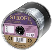 Stroft Angelschnur Schnur STROFT LS Monofile 500m, 500 m Länge, 0.40 mm Fadendurchmesser, (1-St), 15.0kg Tragkraft weiß