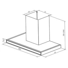 PKM 8060G Z Wandhaube 60 cm