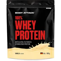 Body Attack 100% Whey Protein Vanilla Pulver 900 g