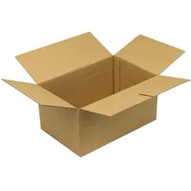 TransPak Wellpapp-Faltkarton 1-wellig, 285 x) 185 x 140 mm, Qualität 1.30 C, braun