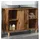 vidaXL Badschrank Altholz-Optik 80x33x60 cm Holzwerkstoff