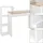 ML-Design Schreibtisch Regal, Bürotisch Computertisch PC Tisch, Weiß mit Tischplatte in Sonoma-Eiche, 3 Einlegeböden, 110x72x40 cm, Holz, 2-in-1 System, für Arbeit... - Naturbelassen