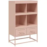 vidaXL Highboard Rosa 68,5x39x111,5 cm Stahl