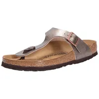 Birkenstock Gizeh BF graceful taupe Damen Zehentrenner in Beige, Größe 42 - Braun - 42