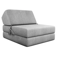 Mirjan24 Klappsofa, Grau, Textil, Rechteckig, 73x58x90 cm, Wohnzimmer, Sofas & Couches, Schlafsofas