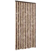 VidaXL Fliegenvorhang Beige und Hellbraun 100x230 cm Chenille