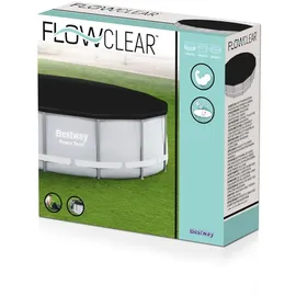 BESTWAY Flowclear Abdeckplane PVC blau Ø 401 cm