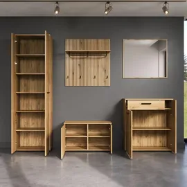 trendteam Garderobenschrank Amrum 60x36x196 cm braun