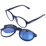 Gamswild Lesebrille Gamswild +1,0 +1,5 +2,0 +2,5 dpt (3 in 1) Lesebrille + Clip PC, Brille (Blaulichtfilter) + Clip für Sonnenbrillenaufsatz blau