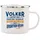Hti-Living Echter Kerl Emaille Becher 0,5 l Weiß 1