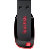 Sandisk Cruzer Blade USB-Flash-Laufwerk, 32 GB, USB Typ A 2.0, Schwarz, Rot – USB-Flash-Laufwerke (32 GB, USB Type-A, 2.0, Slide, Schwarz, Rot)