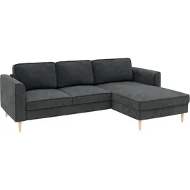 Home Affaire Eckcouch Cord 2-Sitzer Grau