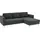 Home Affaire Eckcouch Cord 2-Sitzer Grau