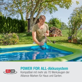 Gardena Akku-Klarwasser-Tauchpumpe 2000/2 18V P4A ohne Akku: Flachsaugende Akku-Tauchpumpe, integrierter Filter, Trockenlaufsicherung, Fördermenge 2000 l/h (14600-55)