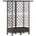 vidaXL Hochbeet mit Rankgitter und Dach 124 x 40 x 127 cm Braun