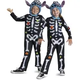 Disney Stitch Skelett klassisches Kostüm von Disguise für Kinder, offiziell lizenziertes Lilo & Stitch Kostüm für Halloween, Partys und Verkleidungsspaß, 4 - 6 Jahre