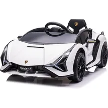 Homcom Lamborghini Kinderauto 12 V weiß (MP3/USB)