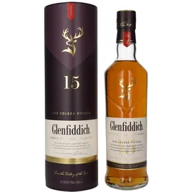 Glenfiddich 15 Years Old Single Malt Scotch Solera Reserve 40% vol 0,7 l Geschenkbox