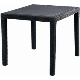 PROGARDEN King Bistrotisch 79 x 79 x 72 cm anthrazit