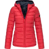 Marikoo Damen modische Steppjacke Übergangsjacke mit großer Kapuze Lucy