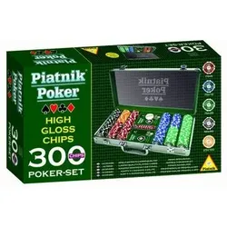 PIATNIK 7903 Piatnik Poker Alukoffer 300 High Gloss Chips