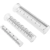 Garneck 3 Stück Regenmesser Aus Glas Regenmesser Im Freien Messgerät Aber Messung Regenmesser Für Den Garten Messbecher Werkzeug Regenmesser Außen Präziser Regenmesser Regenmesser-messglas