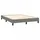 vidaXL Boxspringbett 140 x 200 cm Dunkelgrau