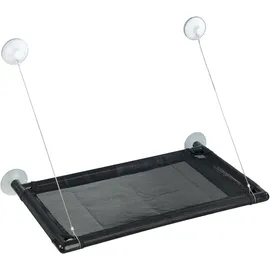 Maximex XXL-Hängematte, Fenster Liegematte für 2 Katzen, belastbar bis 35kg, zuverlässige große Saugnäpfe, inkl. kuschelig-warme Plüschauflage, 67x38 cm