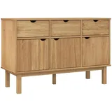 vidaXL Sideboard OTTA 114x43x73,5 cm Massivholz Kiefer
