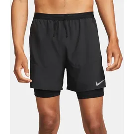 Nike Dri-FIT Stride 5" 2in1 Laufshorts Herren 010 black/black/black/reflective silv S