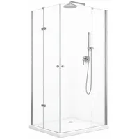 Buylando Cornelia Eck-Duschkabine 120 x 195 cm Klarglas