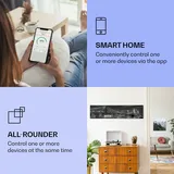Klarstein Infrarotheizung mit Thermostat, 350W Elektroheizung, Smart Home Bild-Infrarotheizung zur Wandmontage, IR mit IoT/WiFi App-Control, Feuchtraum Flach-Heizkörper, CO2-Freie Wand Heizung