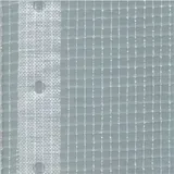 KLASEBO Gerüstplane Gitterplane 1,10x20m 200g/M Weiss Transluzent Reißfest Wetterfest
