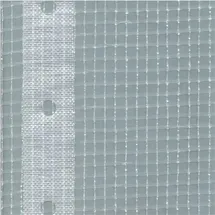 KLASEBO Gerüstplane Gitterplane 1,10x20m 200g/M Weiss Transluzent Reißfest Wetterfest