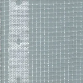 KLASEBO Gerüstplane Gitterplane 1,10x20m 200g/M Weiss Transluzent Reißfest Wetterfest