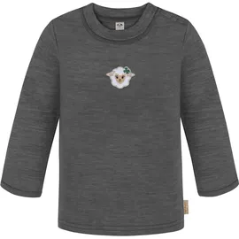 normani Outdoor Sports Baby Merino Longsleeve Taupo in Anthrazit | Gr.: 98/104