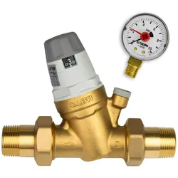 Caleffi Druckminderer 1 Zoll DN25 Druckregler für Wasser mit Manometer