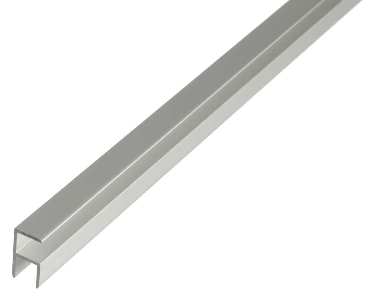 Alberts Eckprofil, Silber Aluminium, klemmbar, Länge 1 m, 2 m