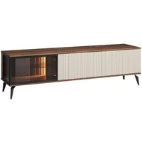 Mirjan24 Tv-Lowboard, Braun, Kaschmir, Rechteckig, 180x50x39 cm, Wohnzimmer, Wohnwände,