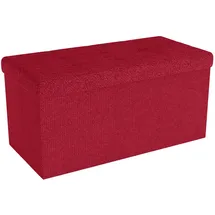 Intirilife Truhenbank Faltbar Rot 76 x 38 x 38 cm