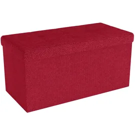 Intirilife Truhenbank Faltbar Rot 76 x 38 x 38 cm
