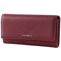 Coccinelle Metallic Soft Wallet E2MW5110301 garnet red