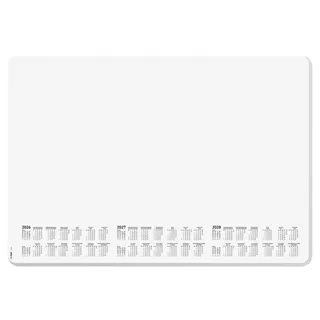 Sigel Schreibtischunterlage Dotted 2026/2027/2028 weiß/schwarz Papier 59,5 x 41,0 cm, 30 Blatt