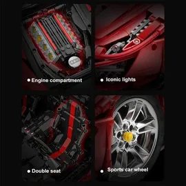 CaDA Bricks CaDA MASTER red 1:8 inkl Power System C61042W