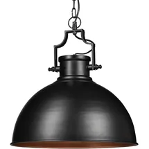 Relaxdays Hängelampe 1-flg. Ø 40,5 cm schwarz Metall